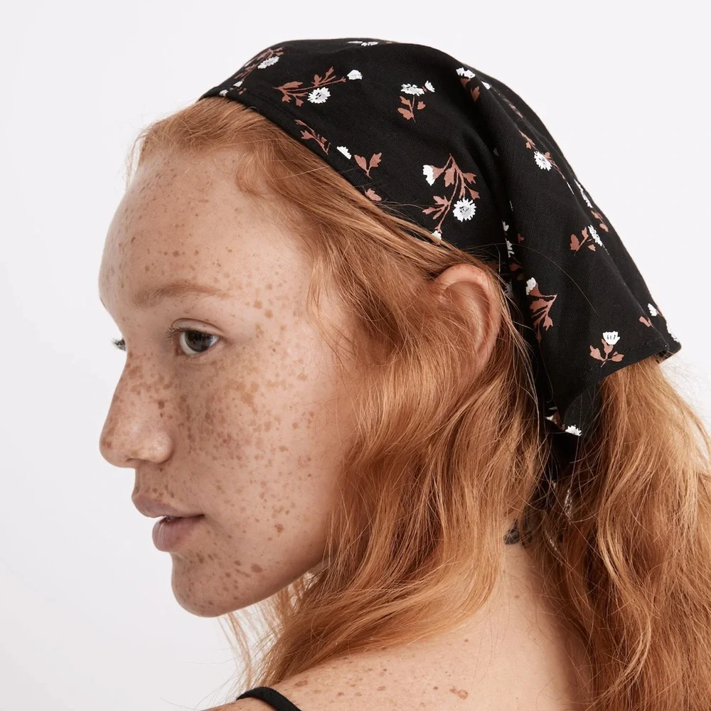 MADEWELL Florentine Floral Hair Scarf